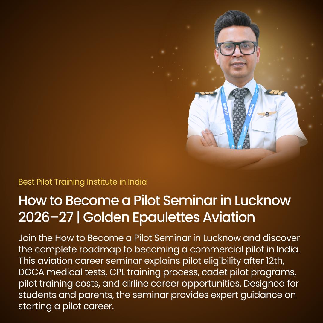 How to Become a Pilot Seminar in Lucknow 2026–27 | Golden Epaulettes Aviation